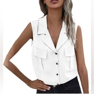 Women's Sleeveless Blouse, M